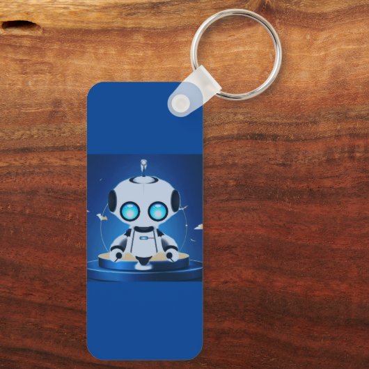 Cute Mini Robot Sleutelhanger (Achterkant)