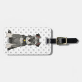 Cute Mini Schnauzer Bagagelabel (Voorkant horizontaal)