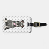 Cute Mini Schnauzer Girl Bagagelabel (Voorkant horizontaal)