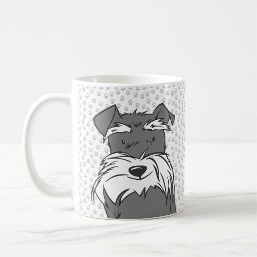 Cute Mini Schnauzer Koffiemok (Links)