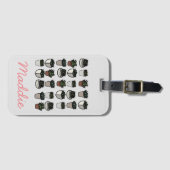 Cute mini succuled Patroon Bagagelabel (Voorkant (horizontaal))