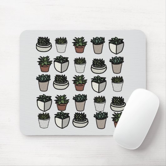 Cute mini succuled Patroon Muismat (Met muis)