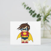 Cute Mini Superheld Briefkaart (Staand voorkant)