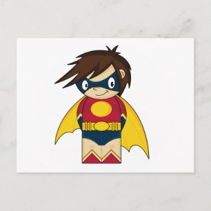 Cute Mini Superheld Briefkaart