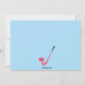 Cute Miniature Golf Girls Party Invitation Kaart (Achterkant)