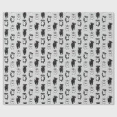 Cute Miniature of Standard Schnauzer Pattern Cadeaupapier (Vlak)