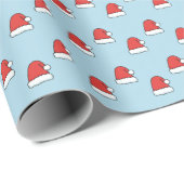 Cute Miniature Santa Hat Christmas  Cadeaupapier (Rol Hoek)