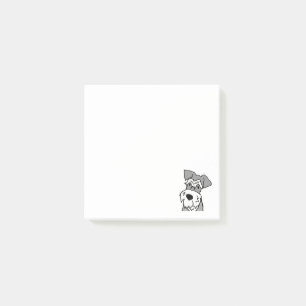 Cute Miniature Schnauzer Dog Cartoon Post-it® Notes