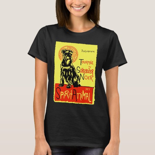 Cute Miniature Schnauzer Dog Mini Schnauzer T-shirt (Voorkant)