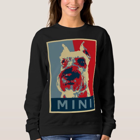 Cute Miniature Schnauzer Election Trui (Voorkant)