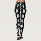 Cute Miniature Schnauzer Pattern Leggings (Achterkant)
