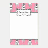 Cute Miniature Schnauzer Puppy Pattern Post-it® Notes (Voorkant)