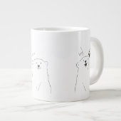 cute minimal design mug grote koffiekop (Voorkant rechts)
