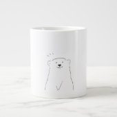 cute minimal design mug grote koffiekop (Voorkant)