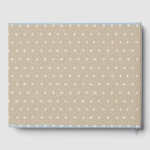 Cute Minimal Dusky Blush Floral Heart Baby shower Gastenboek (Achterkant)