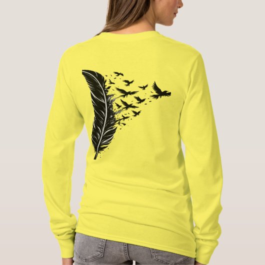 Cute Minimal Graphic Women's T-Shirt (Achterkant)