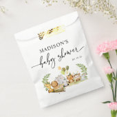 Cute Minimal Oerwoud Safari Baby shower Party Bedankzakje (Gezegeld)