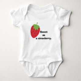 Cute Minimal Strawberry Baby Clothing Romper