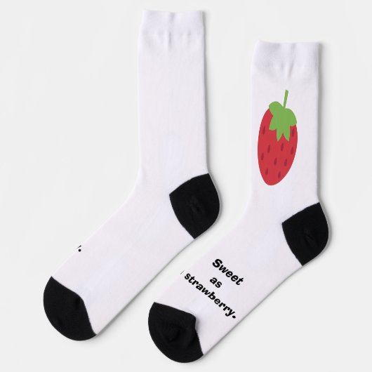 Cute Minimal Strawberry Socks Sokken (Links)