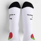 Cute Minimal Strawberry Socks Sokken (Top)