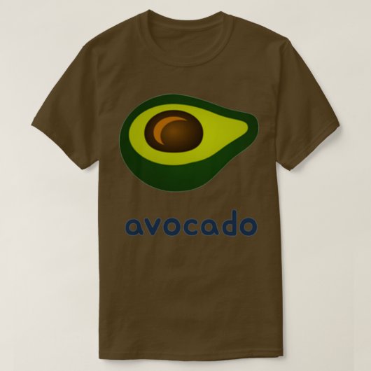 Cute Minimalist Avocado T-shirt (Design voorkant)