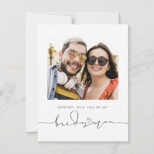 Cute minimalist... ben je mijn Bridesman foto?