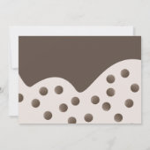 Cute Minimalist Boba Bubble Tea Birthday Kaart (Achterkant)