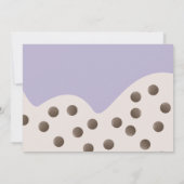 Cute Minimalist Boba Bubble Tea Birthday Kaart (Achterkant)
