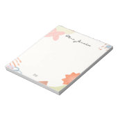 Cute Minimalist Boho Teacher Notepad Notitieblok (Linkerzijde)