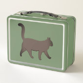 Cute Minimalist Cat Graphic | Simple Walking Cat  (Achterkant)