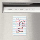 Cute, Minimalist Chronic Illness Awareness Magnet (Insitu (Vaatwasser))