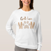 Cute Minimalist Dog Golden Retriever mam T-shirt (Voorkant)