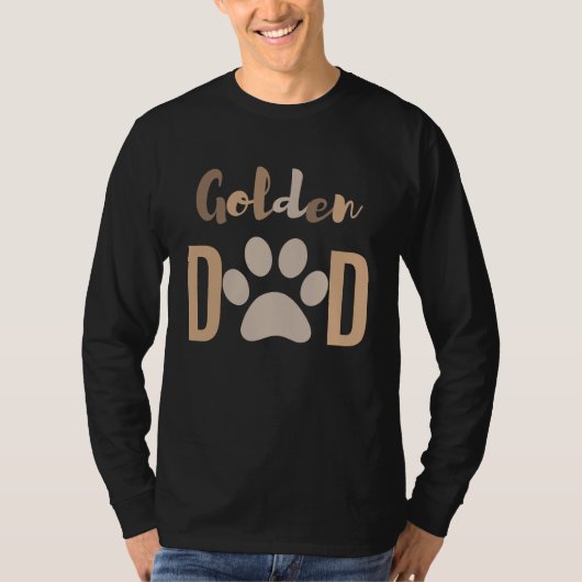 Cute Minimalist Dog Golden Retriever T-shirt (Voorkant)