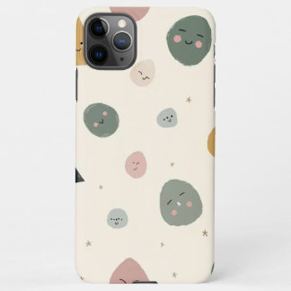 Cute Minimalist Faces Phone Case iPhone 11Pro Max Hoesje