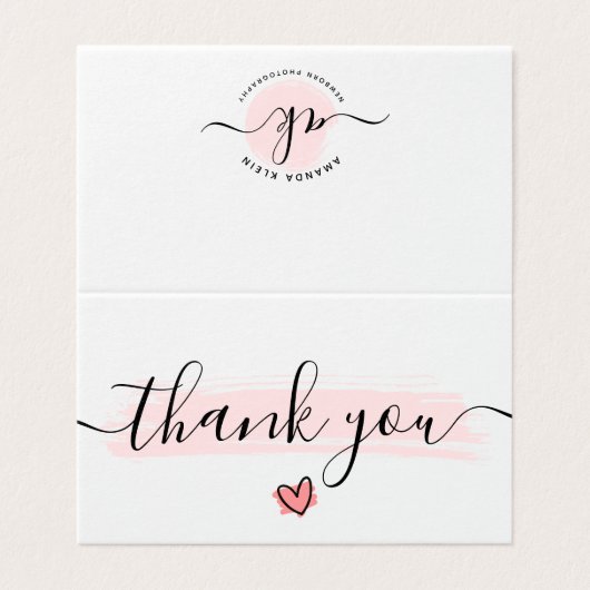 Cute minimalist fotograaf camera Hartelijk dank Kaart (Buitenkant ongevouwen)