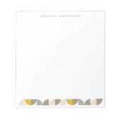 Cute Minimalist Geometric Pastel op maat Notitieblok (Voorkant)