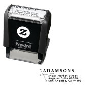 Cute Minimalist Name & Address | Modern Simple Zelfinktende Stempel