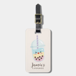 Cute Minimalist Rainbow Boba Bubble Tea Bagagelabel