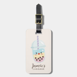 Cute Minimalist Rainbow Boba Bubble Tea Bagagelabel