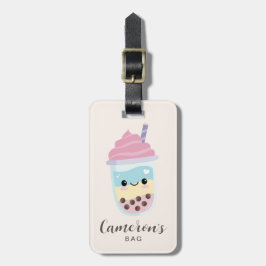 Cute Minimalist Rainbow Boba Bubble Tea Bagagelabel