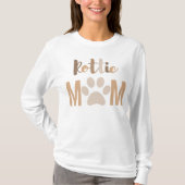 Cute Minimalist Rottie Rottweiler Dog mama T-shirt (Voorkant)