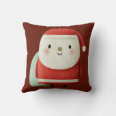 Cute Minimalist Santa Claus Kussen (Achterkant)