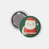 Cute Minimalist Santa Claus Magneet (Voorkant / Achterkant)