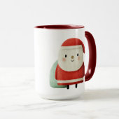 Cute Minimalist Santa Claus Mok (Voorkant rechts)