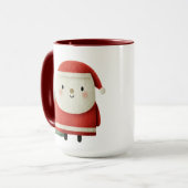 Cute Minimalist Santa Claus Mok (Voorkant links)