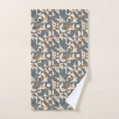 Cute minimalist tiled pattern  bad handdoek (Handdoek)