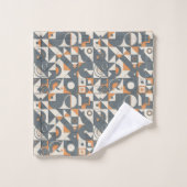Cute minimalist tiled pattern  bad handdoek (Wasdoekje)