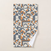 Cute minimalist tiled pattern  bad handdoek (Handdoek)