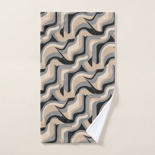 Cute minimalist tiled pattern bad handdoek (Handdoek)