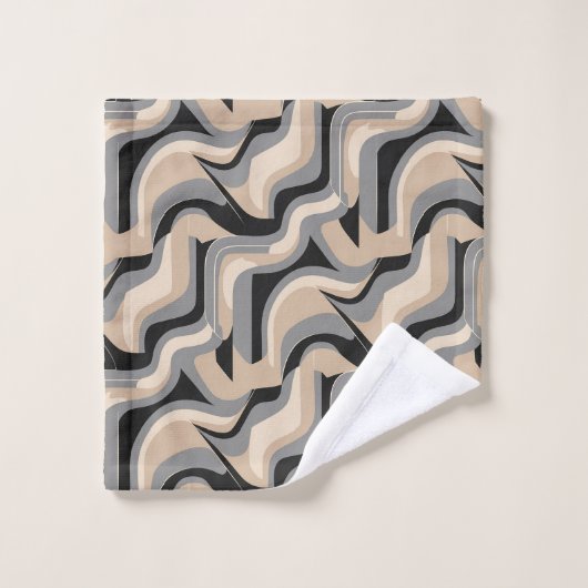 Cute minimalist tiled pattern  bad handdoek (Wasdoekje)